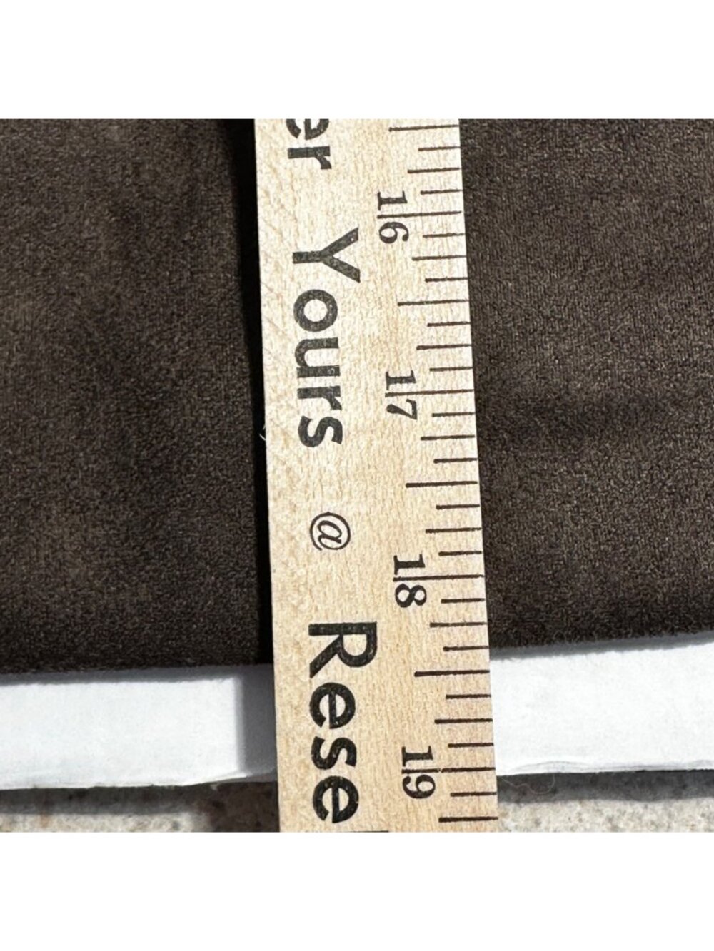 APT 9 Brown Faux Suede Mini Skirt Front Zipper Slash Pockets SZ S Y2K Cowgirl - Picture 9 of 15